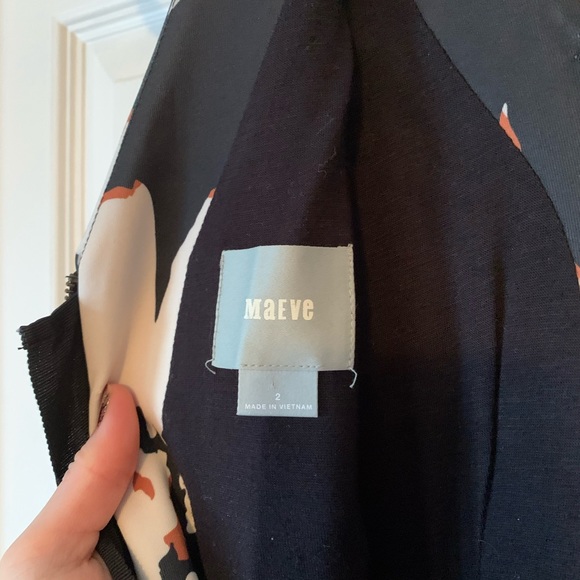 Maeve // Anthropologie Amory Black Floral Dress, size small / US 2 - Picture 6 of 6